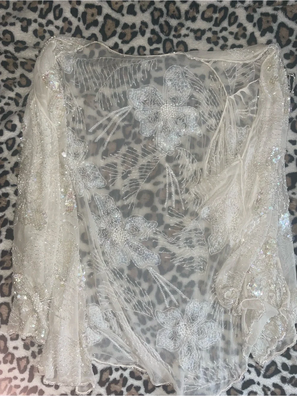 ♡ Two-Piece Sequin Top & Cardigan - Picture 4 of 6